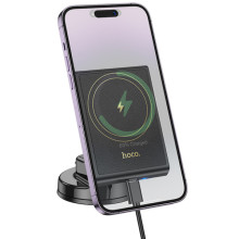 Автодержатель с БЗУ Hoco HW20 Precious (center console) – Черный