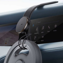 Автодержатель Baseus C02 Pro Series Magnetic Wireless Charging Car Mount Cluster (C40156000111-00) – Черный