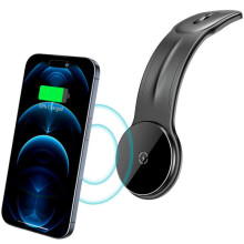 Автодержатель с БЗУ Acefast D21 Magnetic Wireless Charging 15W – Черный