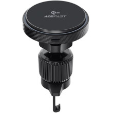 Автодержатель с БЗУ Acefast D33 Qi2 Magnetic Wireless Charging 15W – Черный