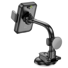 Автотримач Hoco H27 Rock push-type (center console) – Чорний