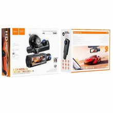 Видеорегистратор Hoco DI61 3.16-inch display with rear camera (1280+720P) – Черный