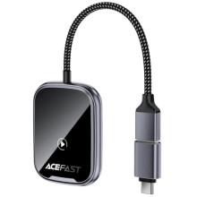 Адаптер Acefast QC1 car wireless CarPlay – Серый