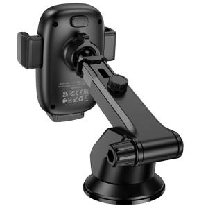 Автодержатель с БЗУ Hoco HW32 Crown push-type (center console)