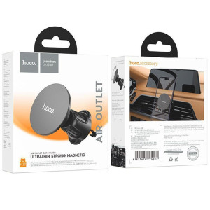 Автодержатель Hoco H12 Fine jade ring (air outlet) – Черный