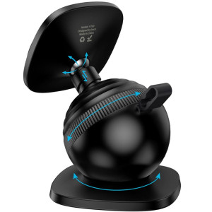 Автодержатель Hoco H103 Daisy magnetic (center console) – Черный