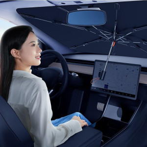 Солнцезащитный зонтик для автомобиля Baseus CoolRide Series (C20656101111-0) – Черный