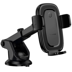 Автодержатель с БЗУ Borofone BH223 Follower 15W (center console) – Черный