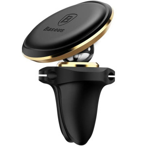 Автодержатель магнитный Baseus Magnetic Air Vent OS with cable clip (C40141201113-00)