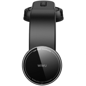 Автодержатель с БЗУ WIWU CH-327 Universal Automatic 15W – Черный