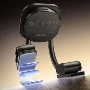 Автодержатель с БЗУ Baseus PrimeTrip C03s Pro Magnetic Wireless Charging (C0013B) – Черный