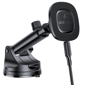 Автодержатель с БЗУ Acefast D47 Magnetic Charging 15W (center console)