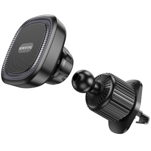 Автодержатель Borofone BH96 NT Ice ring magnetic (air outlet) – Черный