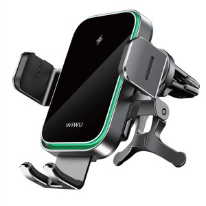 Автодержатель с БЗУ WIWU CH-313 15W (center console) – Черный