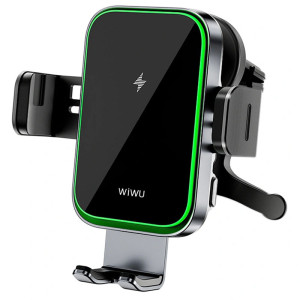 Автодержатель с БЗУ WIWU CH-313 15W (center console) – Черный