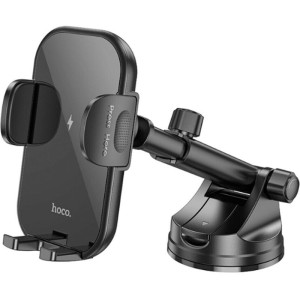 Автодержатель с БЗУ Hoco HW5 Journey 15W (center console) – Черный
