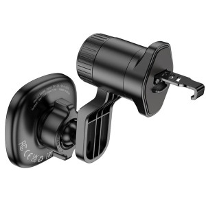 Автодержатель с БЗУ Hoco HW30 Crown magnetic 15W (air outlet) – Черный