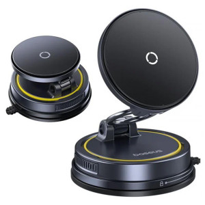 Автодержатель с БЗУ Baseus PrimeTrip VC2 Flex Pro Magnetic Wireless Charging (C0013F) – Черный