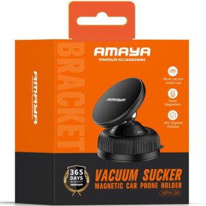 Автодержатель Amaya APH-26 Vacuum Suction Magnetic – Черный