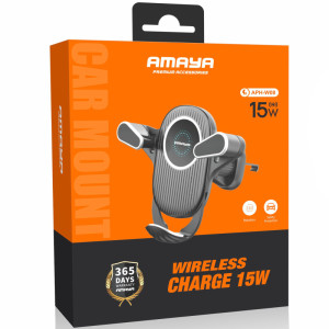 Автодержатель с БЗУ Amaya APH-W08 15W (air outlet) – Черный
