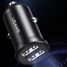 АЗУ Usams US-CC114 C20 Dual USB Mini – Черный