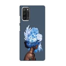 Чехлы (ART) Цветы на Blackview A100 (VPrint) (Квіти на голові)