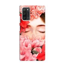 Чехлы (ART) Цветы на Blackview A100 (VPrint) (Очі в квітах)