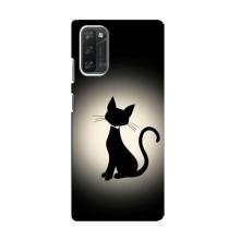 Чохол з принтом для Blackview A100 (AlphaPrint) Модні коти (Силует котика)