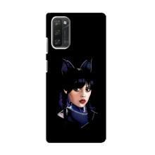 Чехлы Венсдей на Blackview A100 Уэнсдей (AlphaPrint) (серьезная Уэнздей)