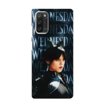 Чехлы Венсдей на Blackview A100 Уэнсдей (AlphaPrint) (Уэнздей кошка)