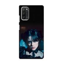 Чехлы Венсдей на Blackview A100 Уэнсдей (AlphaPrint) (взгляд Уэнздей)