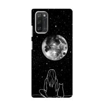 Чохол з малюнком кіт на Blackview A100 – Дівчина з котом