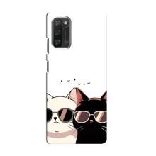Чохол з малюнком кіт на Blackview A100 – Коти в окулярах