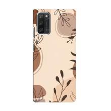 Чохол з квітковим принтом на Блэквью А100 – Коричневі квіти