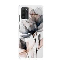 Чохол з квітковим принтом на Блэквью А100 – Квіти на білому