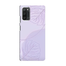 Чохол квітковий дизайн для Blackview A100 – Монстера фіолетова