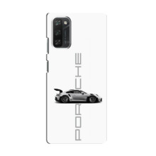 Чохол з авто Порше для Blackview A100 – білий порше