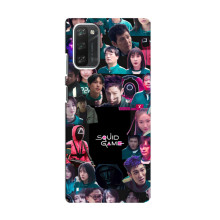 Чохол Гра в кальмара для Blackview A100 – Колаж гра кальмара