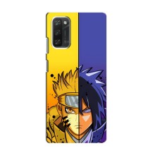 Купить Чехлы на телефон с принтом Anime для Блеквью А100 – Naruto Vs Sasuke
