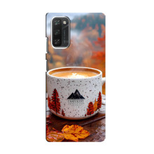 Чохол з унікальним дизайном 'Осінь з кавою' для Blackview A100 – Кава на природі