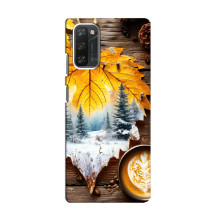 Чохол з унікальним дизайном 'Осінь з кавою' для Blackview A100 – Осінньо-зимове кава