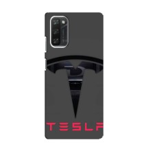Силіконовий бампер з картинкою машини на Blackview A100 (Logo TESLA)