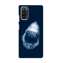 Силиконовый бампер с картинкой животных для Blackview A100 (Пасть Акулы)