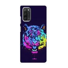 Силиконовый бампер с картинкой животных для Blackview A100 (Тигр-Арт)