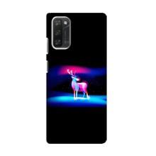 Силиконовый бампер с картинкой животных для Blackview A100 (Яркий олень)