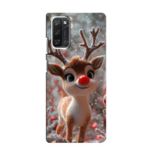 Яркий чехол для Blackview A100 с Зимними Оленятами