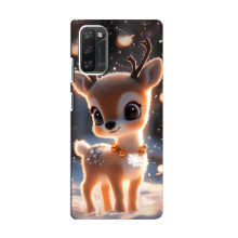 Яркий чехол для Blackview A100 с Зимними Оленятами (Оленёнок)