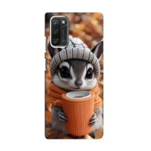 Печатный чехол «Зверята с кофе» для Blackview A100