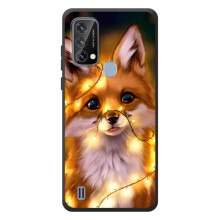 Чехлы с картинкой Лисички для Blackview A50 (VPrint) (Лисичка в гирляндах)