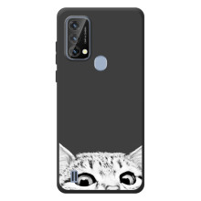 Чехол на <td>Блеквью А50 <tbody> с Котами (VPrint) – Выглядывает кот